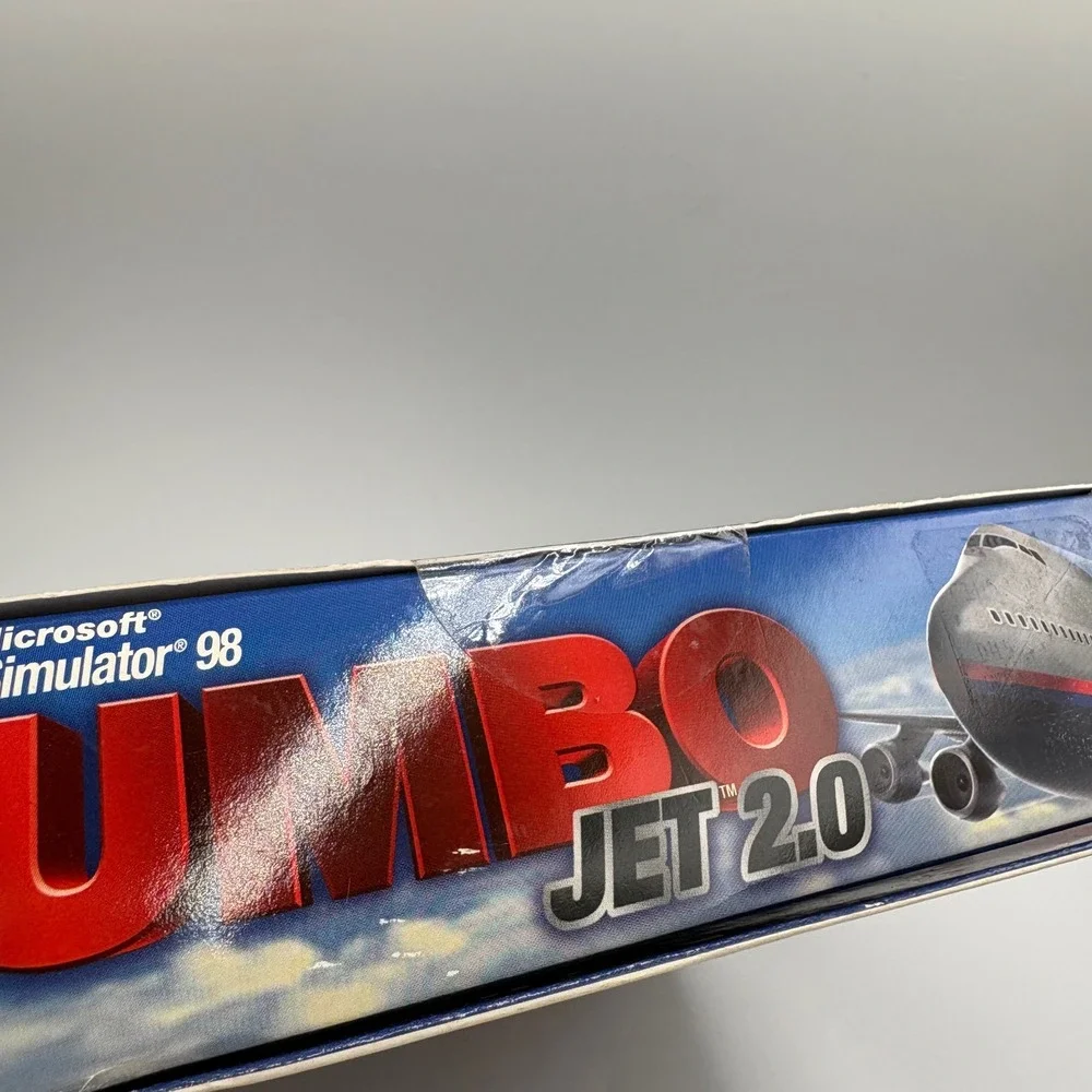Data Becker Jumbo‎ Jet 2.0 MS Flight Simulator 98 PC Blue Vintage Sealed